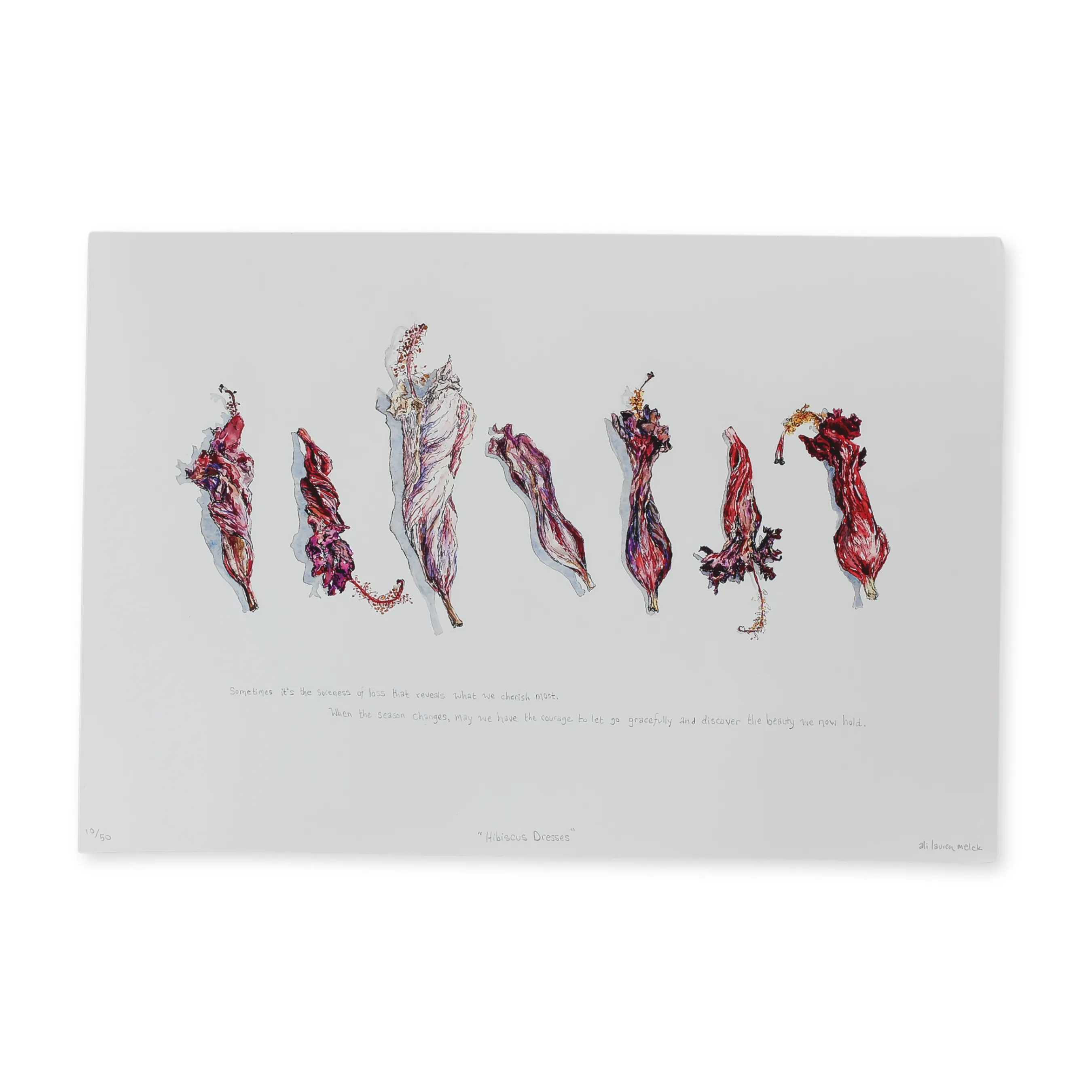 Hibiscus Dresses-24X35.5 -Limited Edition Art