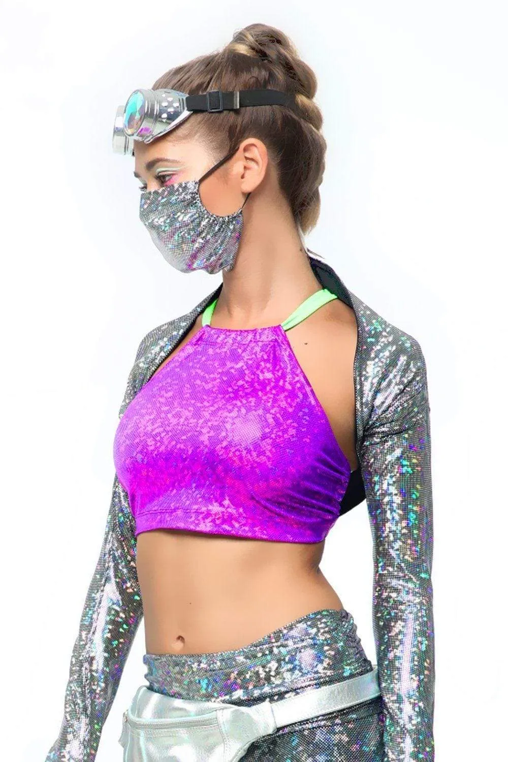Holographic Halter Top | 13 Colors