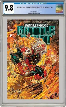 Invincible Universe Battle Beast #1 Cvr G Inc 1:100 Jonboy Meyers Foil Var CGC 9.8 *PRE-ORDER*
