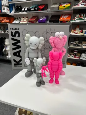 KAWS Family Vinyl Figures Grey/Pink