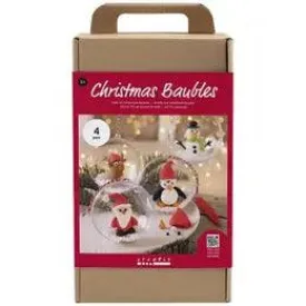 Kit DIY modelage - Christmas Boules - Figurines de Nol - 4 pc