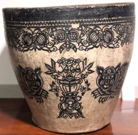 Large Paper Mache Chinese Plant Holder Vintage (Tiger)
