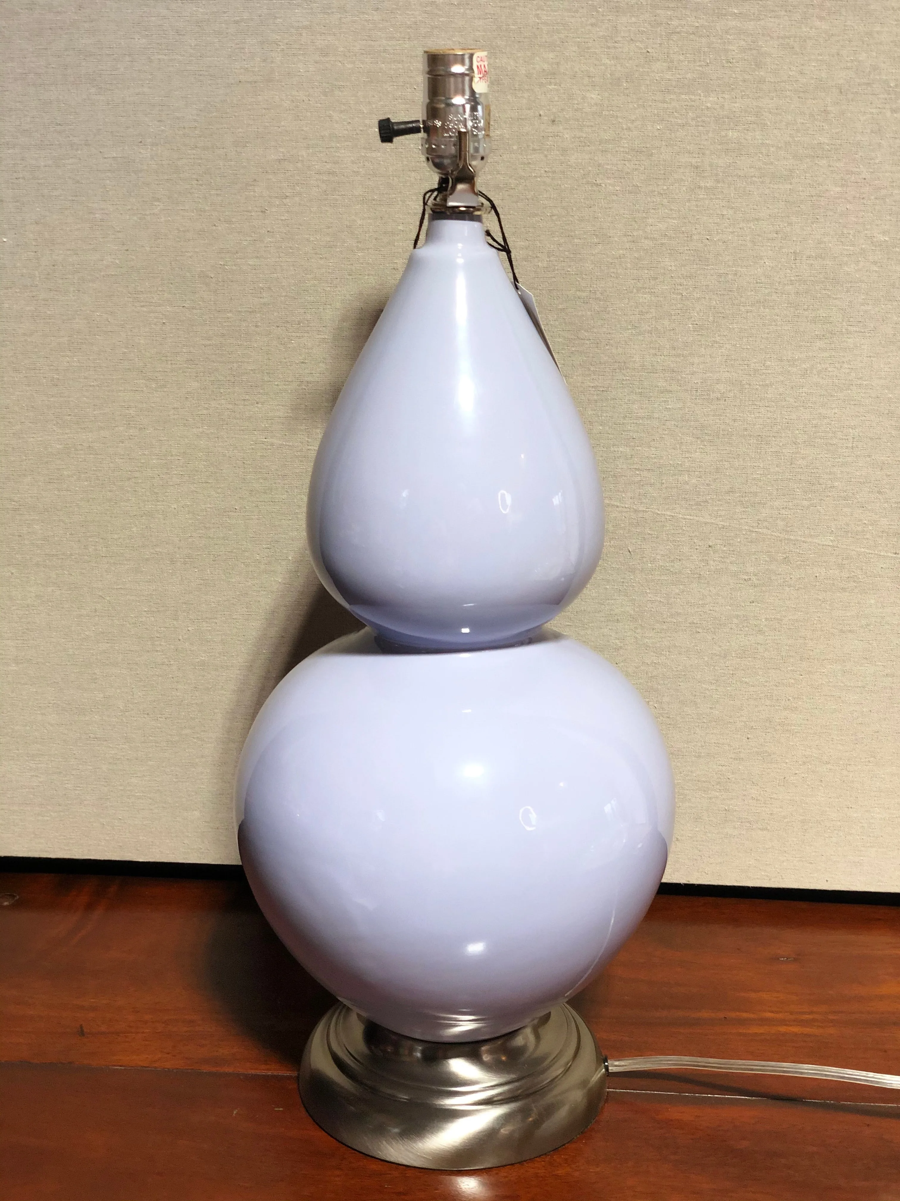 Lilac Double Gourd Table Lamp by Robert Abbey