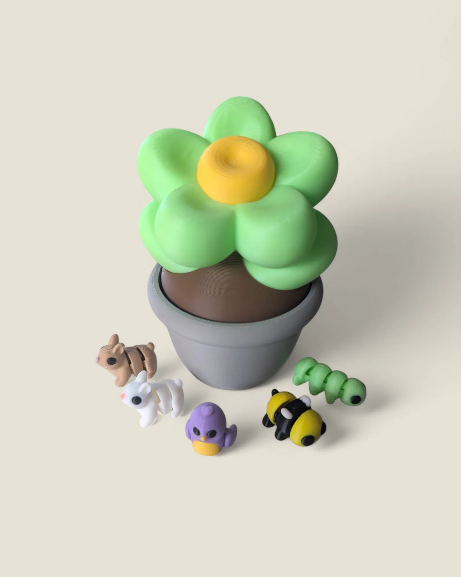 Marlin Fine Craft 3D, Flowers in Pots with Micro Mini Toy Sets