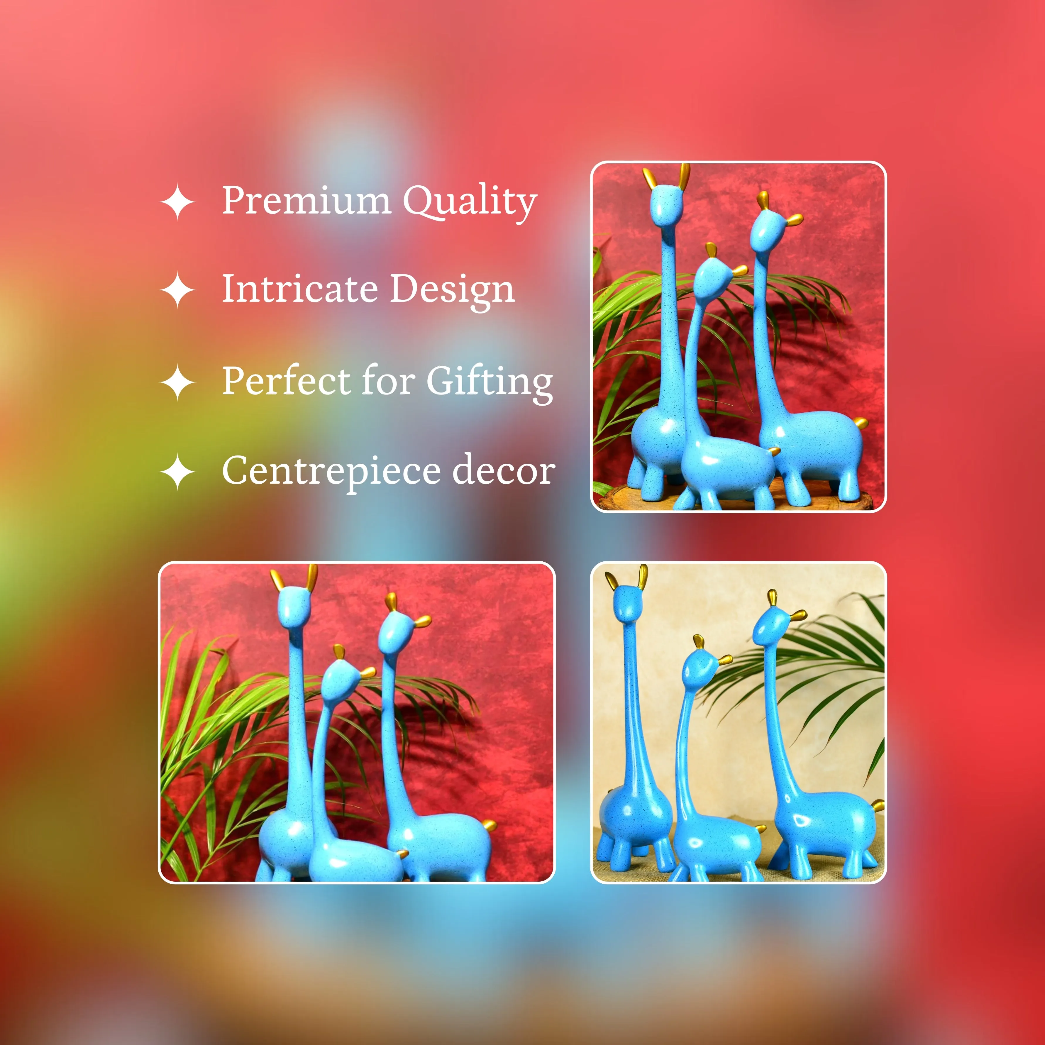Mayii Resin Giraffe Family