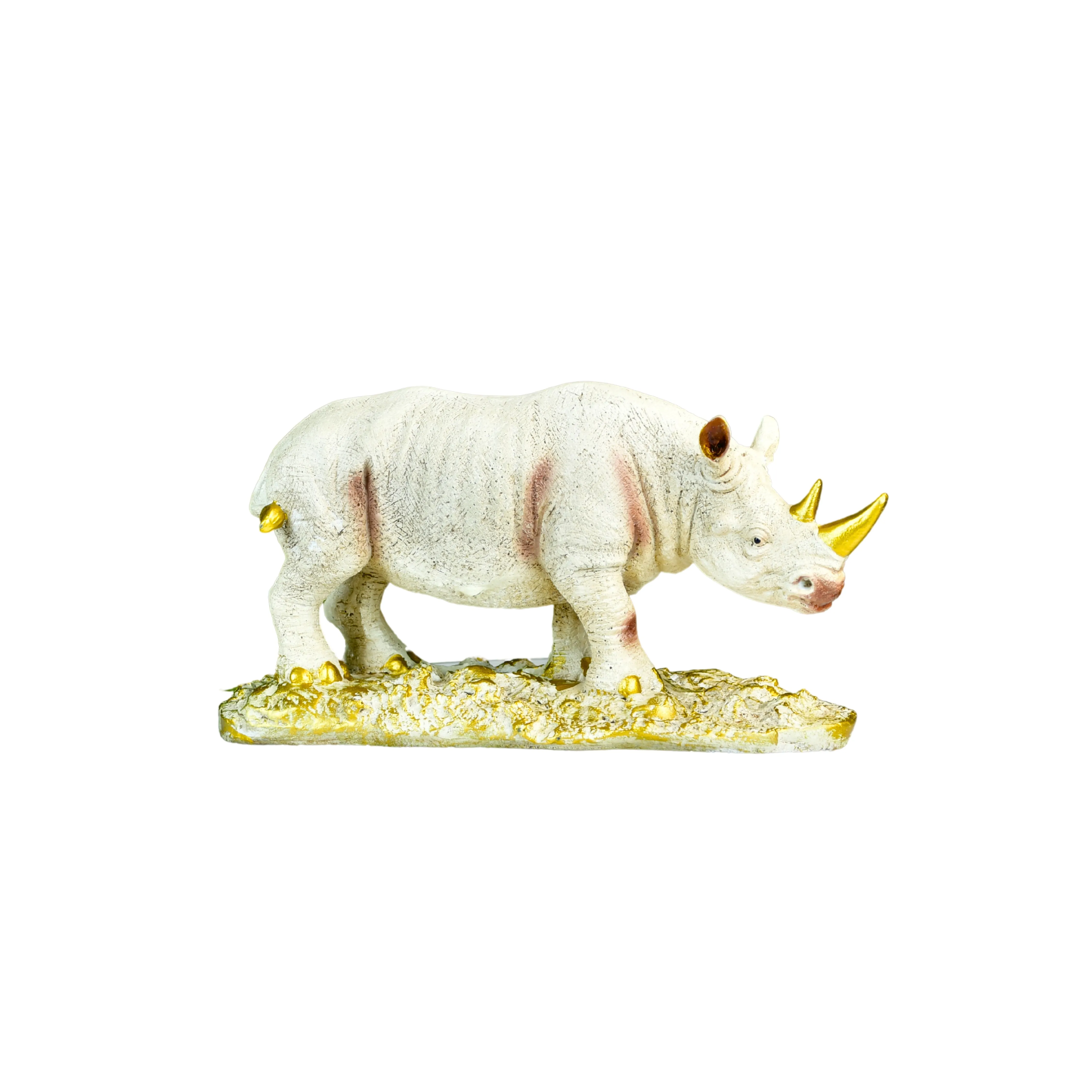Mayii Resin White Rhino Decor