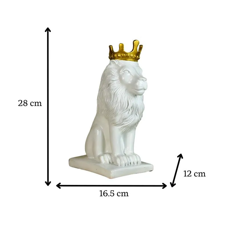 Mayii White Lion Showpiece