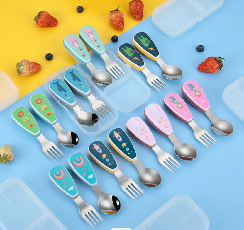 Mum Made Yum - Spoon & Fork Kids Cutlery Set - Shark