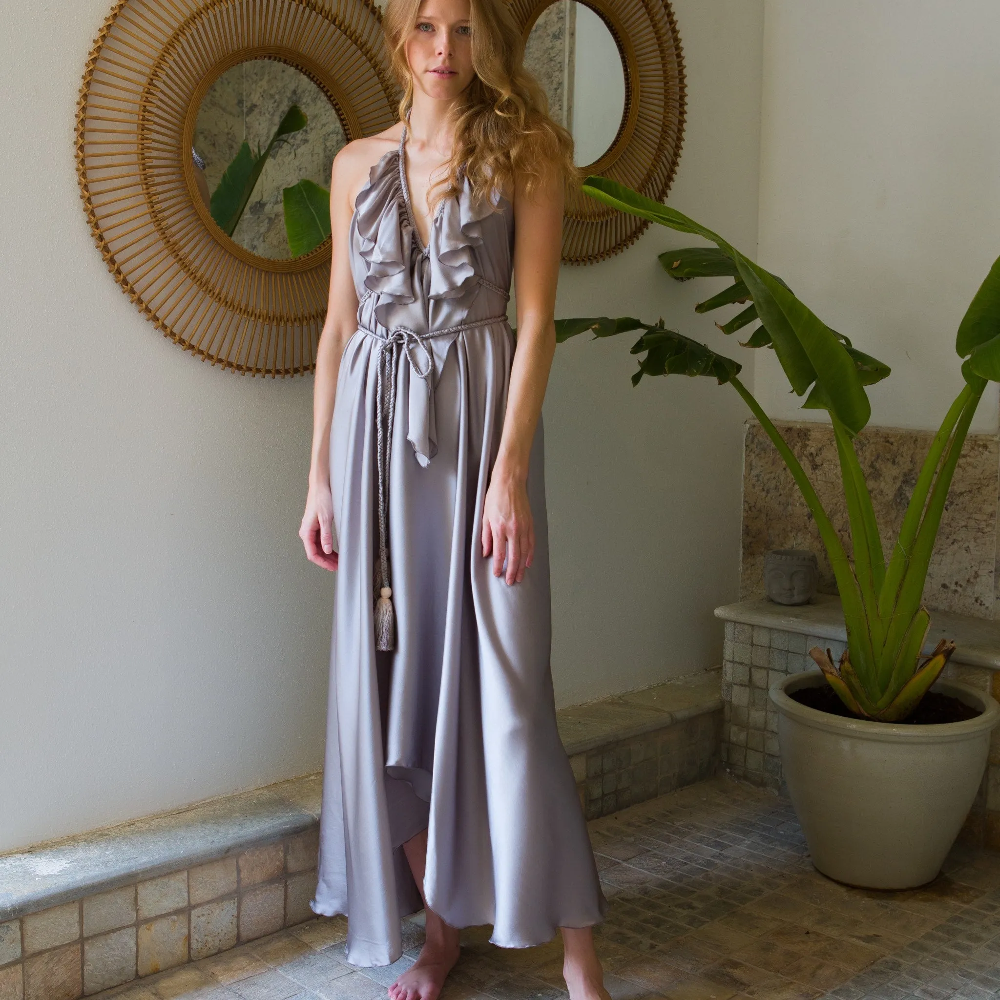 NAF Dress Silk Silver