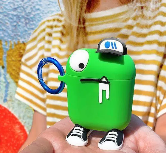 [OPEN BOX] CASE-MATE CreaturePods AirPods Case - Chuck The Cool Guy - Green