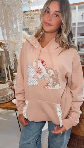 “Pink Waves” Beach Hoodie
