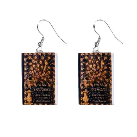 'Pride & Prejudice' Book Cover Earrings in Silver