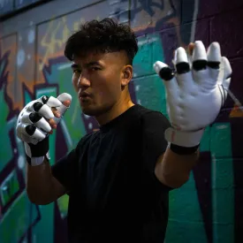 "Enter The Dragon" Old School Kung Fu Combat Gloves (White)