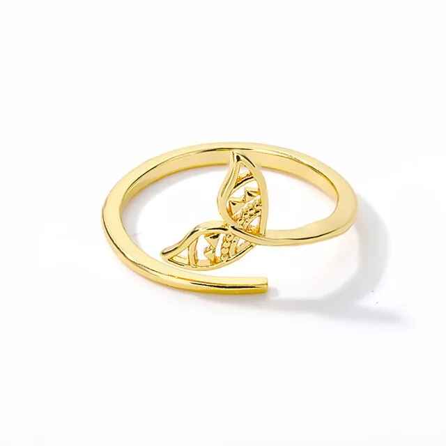 Ride the Wave with Our Gold Mermaid Tail Ring - Perfect for Surfers and Ocean Lovers