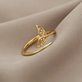 Ride the Wave with Our Gold Mermaid Tail Ring - Perfect for Surfers and Ocean Lovers