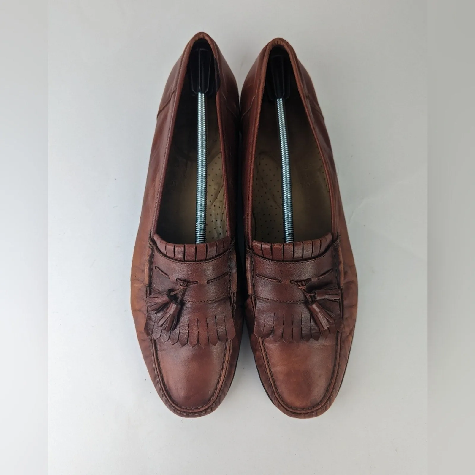 Santoni Men's Brown Tassles Loafer 15