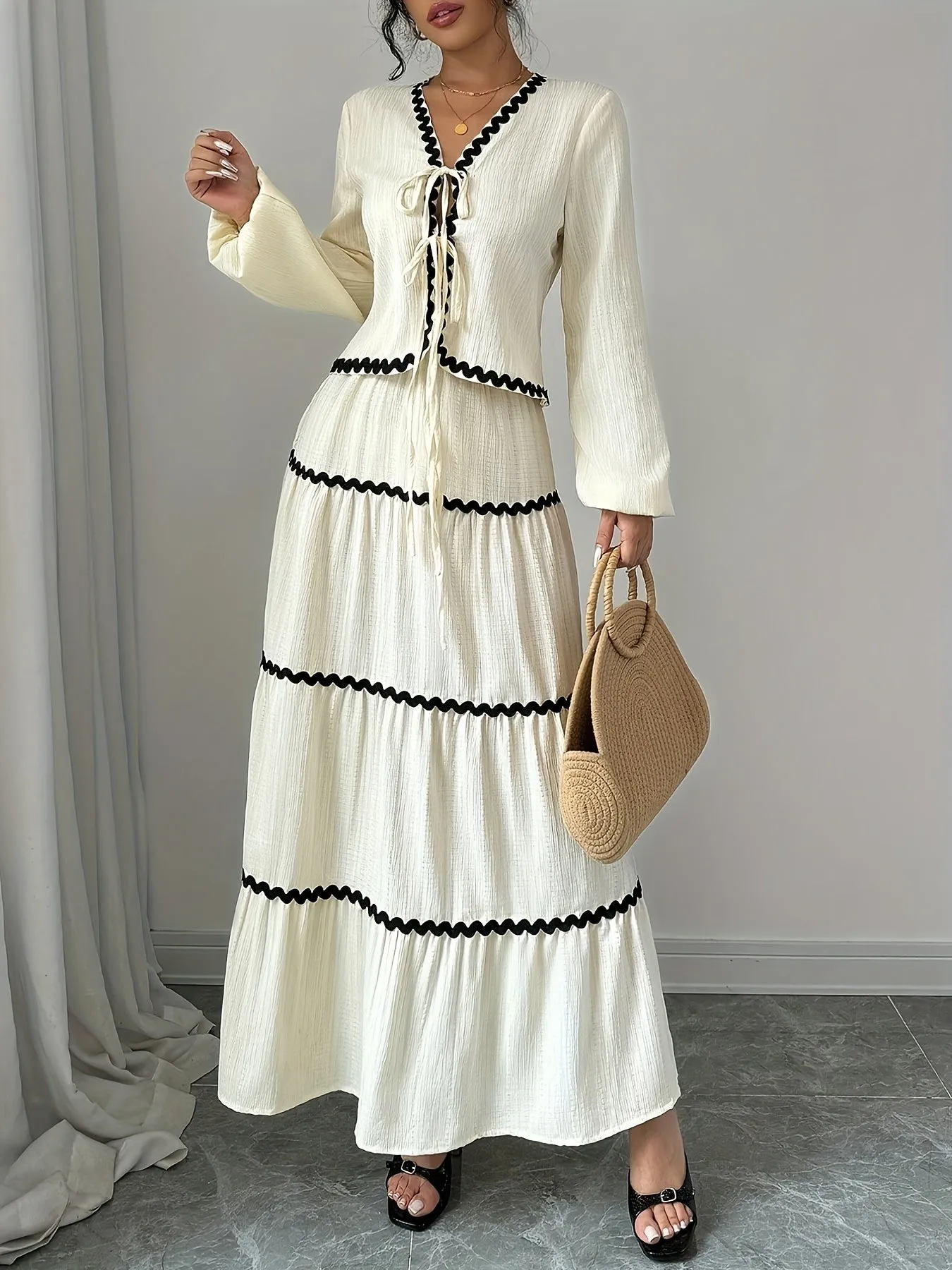 Sculpted Flow Dress