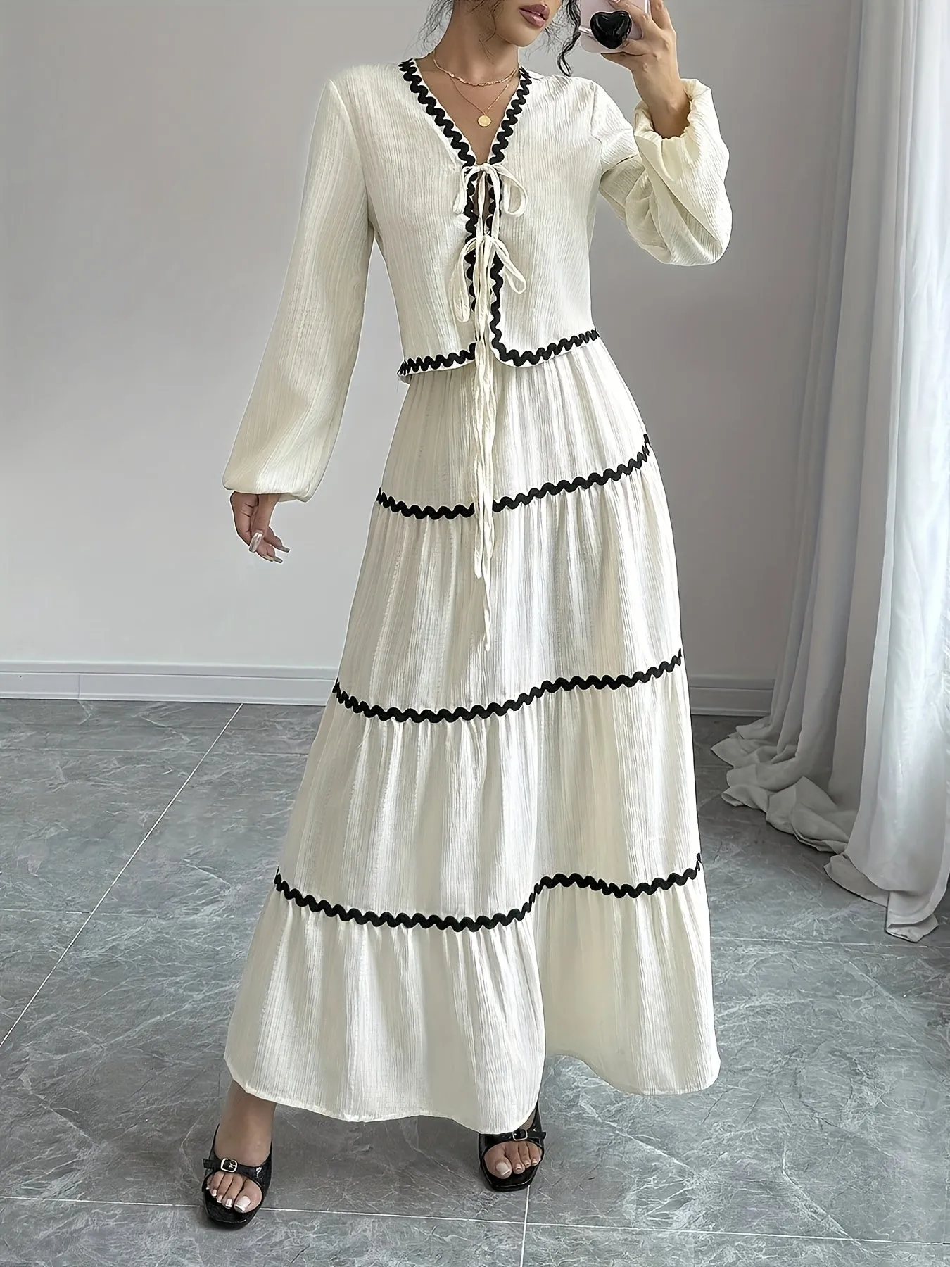 Sculpted Flow Dress