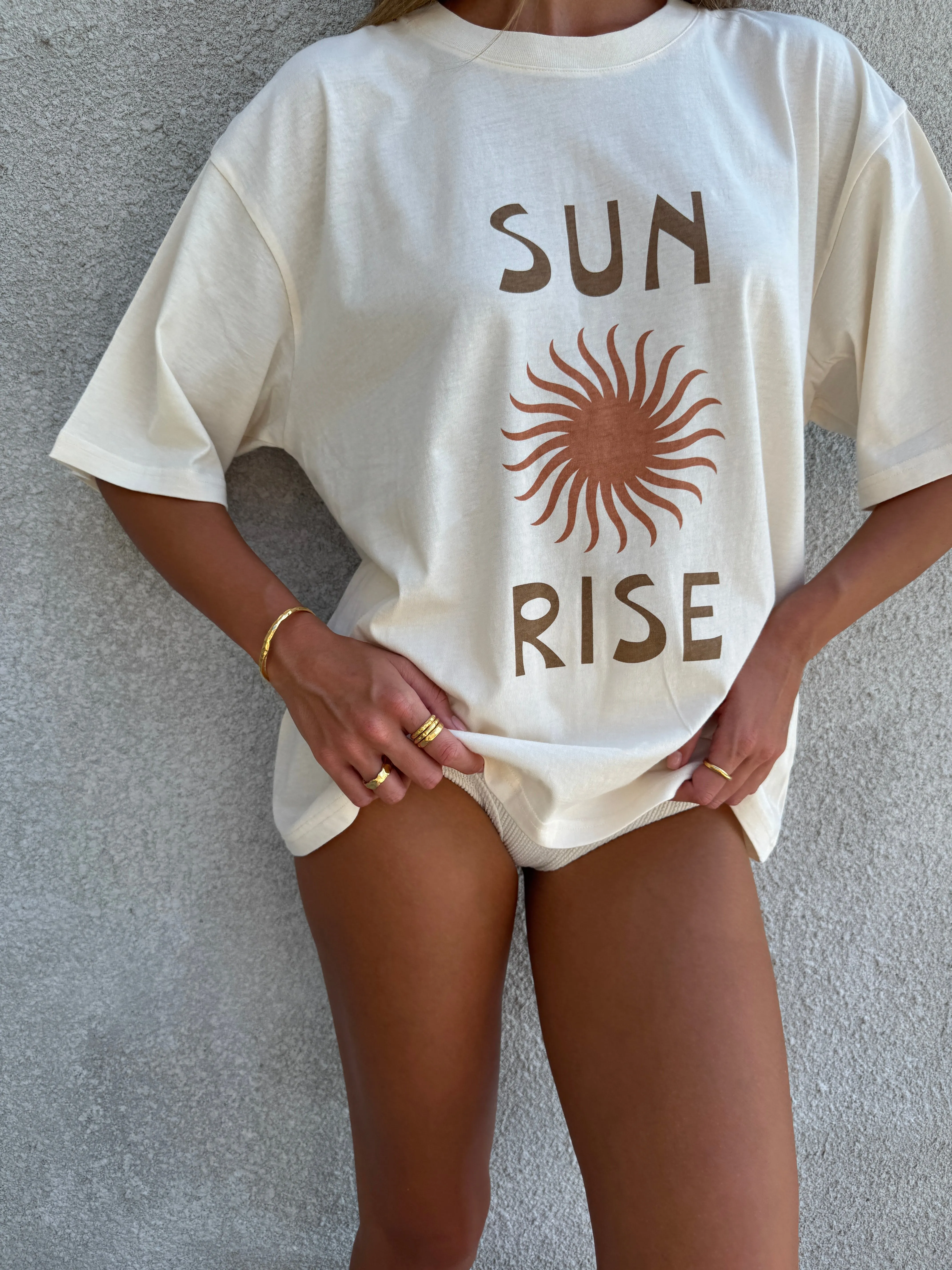 SUN RISE TEE - CREAM