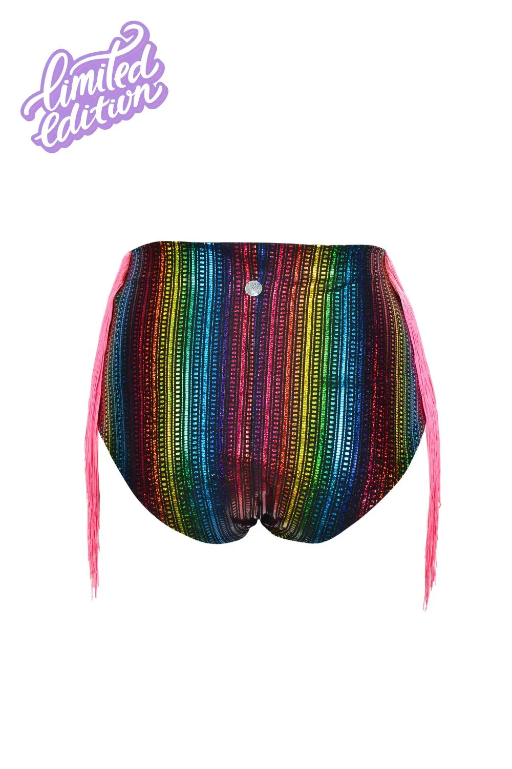 Taste The Rainbow Fringe Holographic Hot Pants - Limited Edition