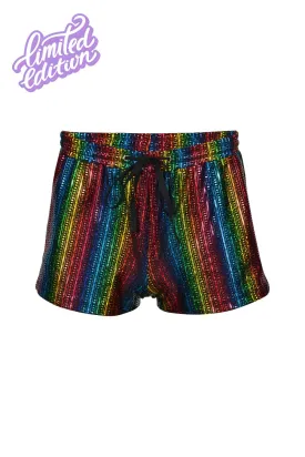 Taste The Rainbow Retro Running Shorts - Limited Edition