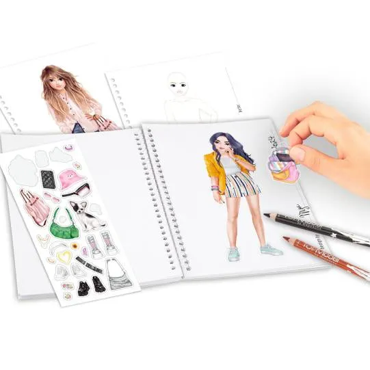 Top Model Pocket Colouring Book