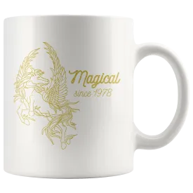 Unique Birthday Mug Magical Pegasus Customizable Year Flying Horse Mythical Creature
