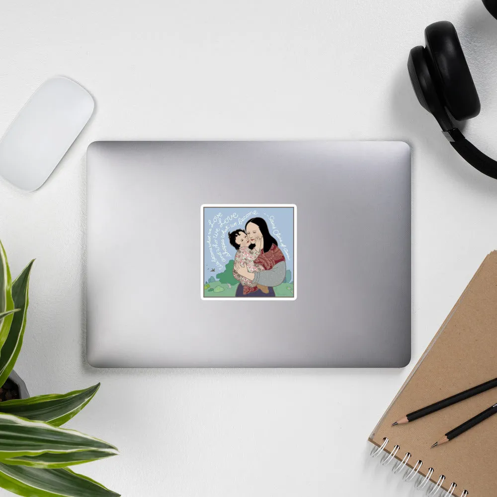 We Become What We Love by Shelley Thornton, Bubble-free stickers