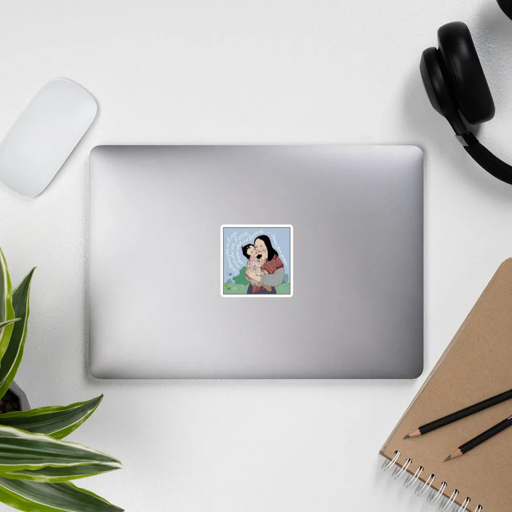 We Become What We Love by Shelley Thornton, Bubble-free stickers