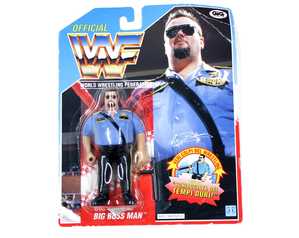WWF BIG BOSS MAN HASBRO ITALIAN VERSION FIGURE