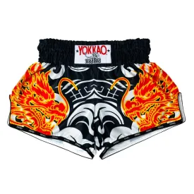 Yokkao Dragon Muay Thai Shorts Black/White