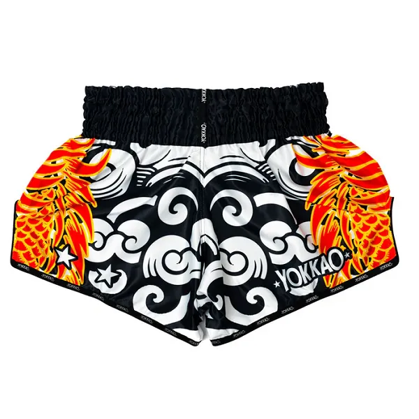 Yokkao Dragon Muay Thai Shorts Black/White